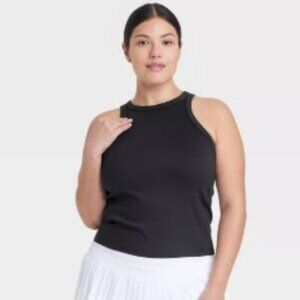 All in Motion High Neck Racerback Tank Top size XL black new with tags